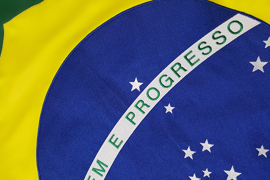 Bandera de brasil bordada venta de bandera de brasil bordada